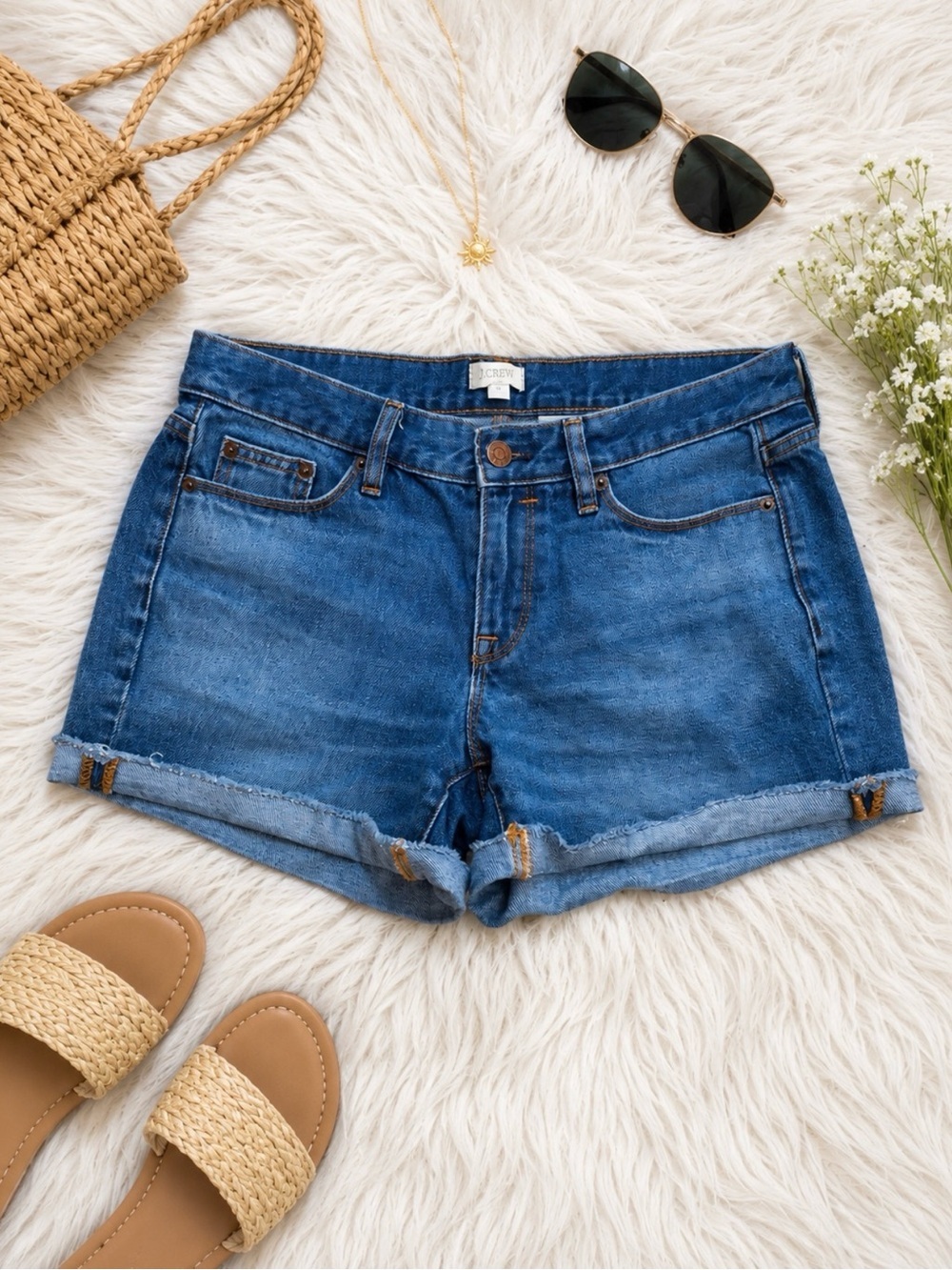 Denim Shorts In Lexi Wash